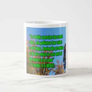 1 Timothy 4:8 WEBU-Tasse Jumbo-Tasse