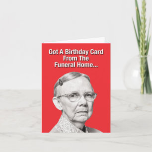 1 Unglaublich witzig Happy Birthday Card - Beerdig Karte