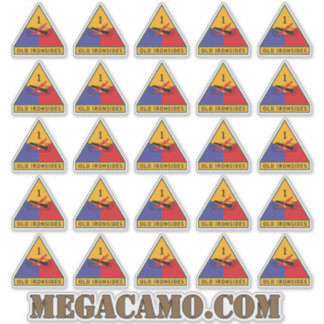 1. US-Rüstungsabteilung - Alte Seiten - Patch x25 Aufkleber