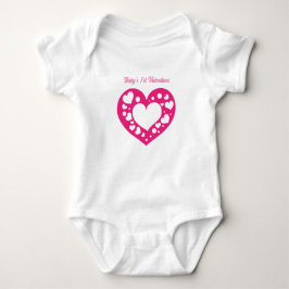 1. Valentinstag des Babys Baby Strampler