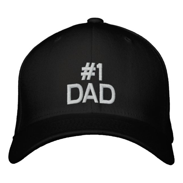 1. VATER Baseball Cap zum Vatertag Bestickte Kappe (Vorderseite)