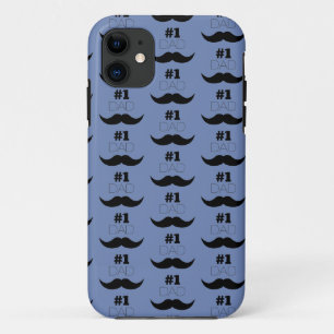 1. Vater Blau und Schwarzer Schnurrbart - Nummer e Case-Mate iPhone Hülle