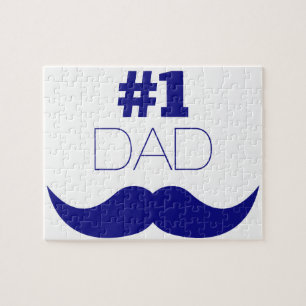 1. Vater Blue Mustache - Nummer 1 Puzzle