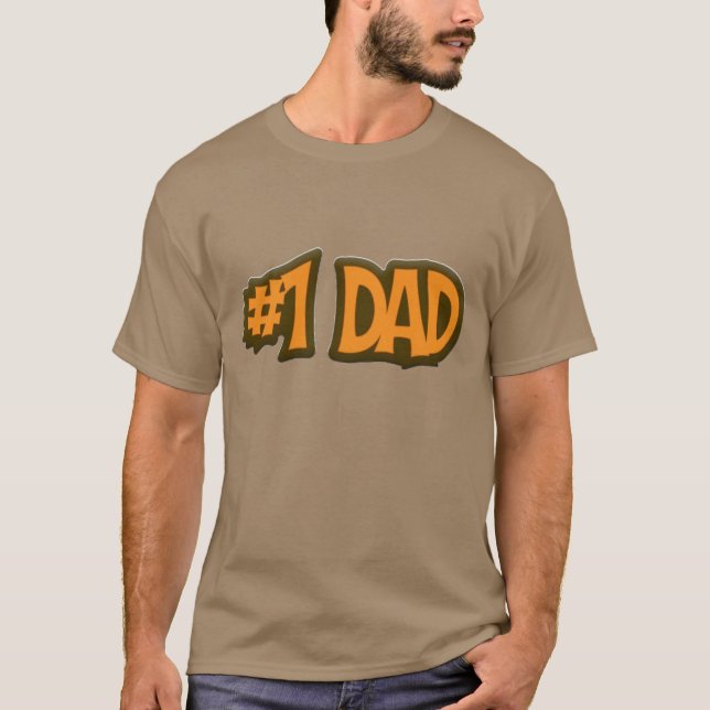 #1 Vater Design T-Shirt (Vorderseite)