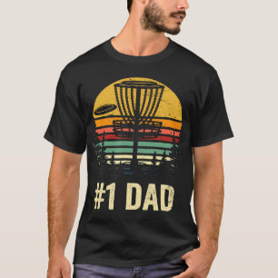 1 Vater Disc Golf Geschenk Nummer 1 Vater Frisbee T-Shirt