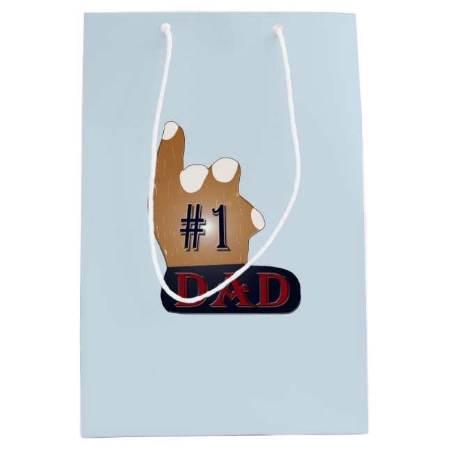 1. Vater Ebony Teak Mittlere Geschenktüte (Vorderseite)