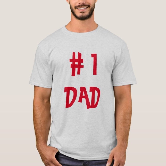 # 1 Vater - Funny Father Gift T-Shirt (Vorderseite)