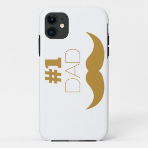 1. Vater Gold Mustache - Nummer eins iPhone 11 Hülle