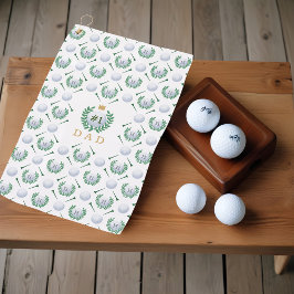 1 Vater Golf Ball Muster Custom Monogram Golf Vate Golfhandtuch