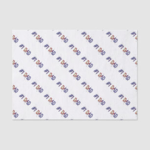 #1 Vater Vatertag Geschenkpapier Seidenpapier