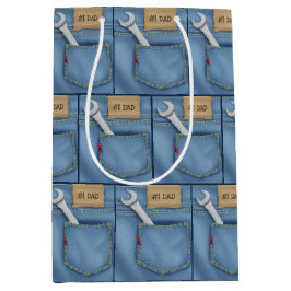 #1 VATER Wrench in Jean Pocket Mittlere Geschenktüte
