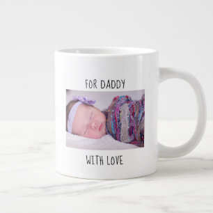 1. Vatertag für Papa mit Foto und Jahr Jumbo-Tasse