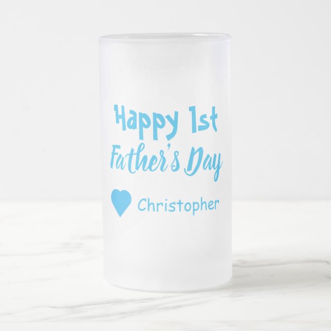 1. Vatertag Mattglas Bierglas (Mittel)