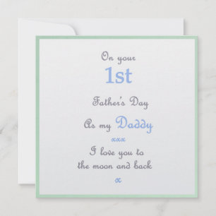 1. Vatertagskarte von Baby an Papa Karte