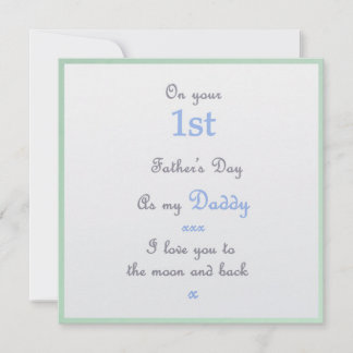 1. Vatertagskarte von Baby an Papa Karte