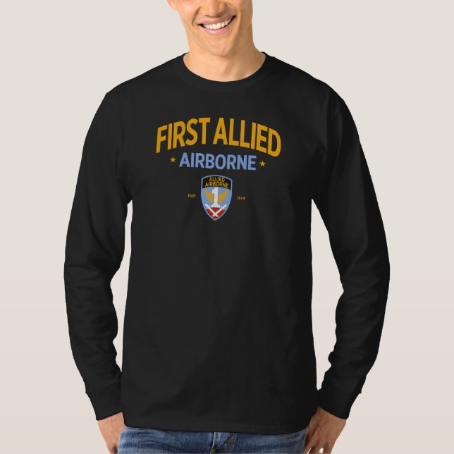 1. Verbündete Im Flugzeug "FAAA" - US-Militärzeit T-Shirt (Vorderseite)