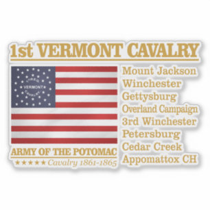 1. Vermont Cavalry (BH) Aufkleber