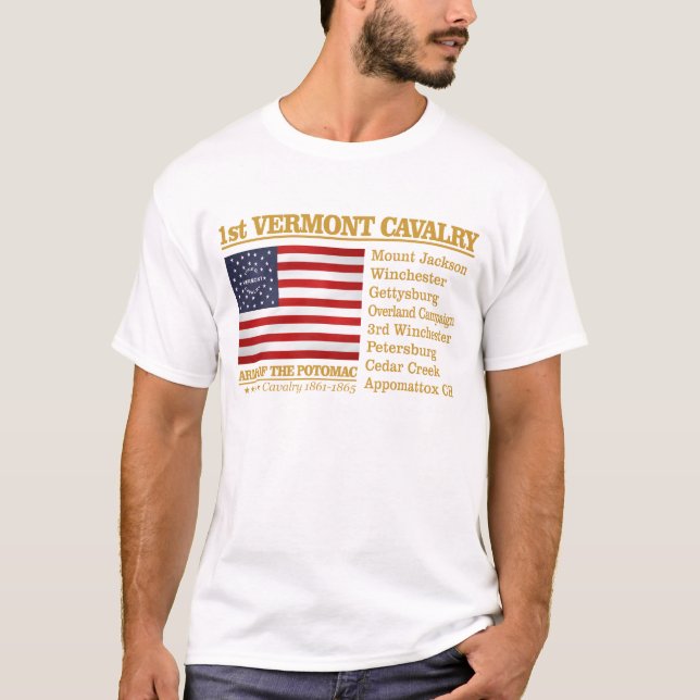 1. Vermont Cavalry (BH) T-Shirt (Vorderseite)
