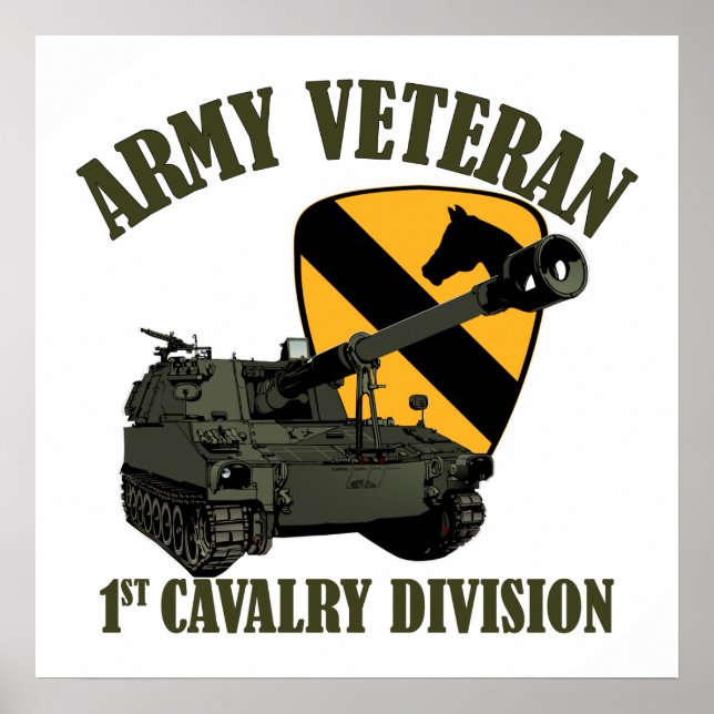 1. Vet Cav - M109 Howitzer Poster (Vorne)