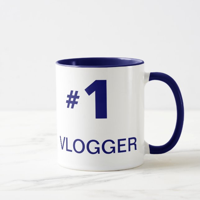 #1 Vlogger (linkshändige) Art 2 Tasse (Rechts)