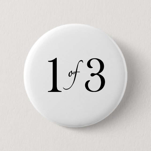1 von 3 (ältestes Kind) Button (Vorderseite)