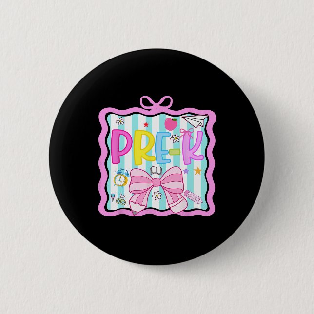 1. Vorkindergartentag zurück zur Schule Button (Vorderseite)