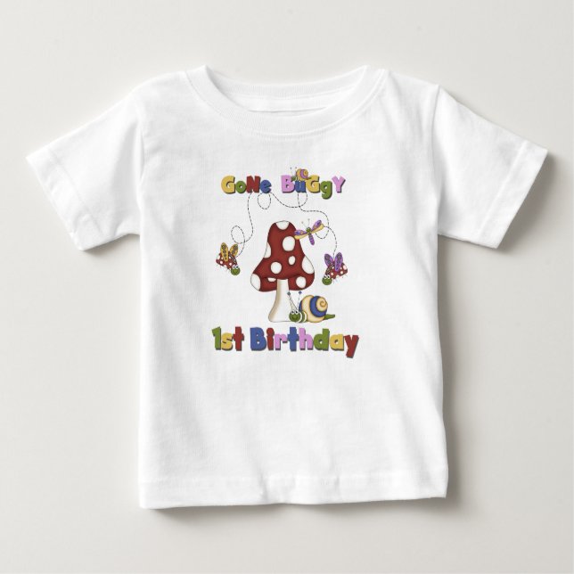 1. Wanzen-Geburtstag Baby T-shirt (Vorderseite)