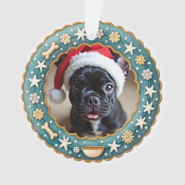 1. Weihnachten 2-Seiten Paw-liday Magic Ornament (Vorderseite)