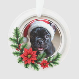 1. Weihnachten 2-seitig „Pfoten & Weihnachtssterne Ornament