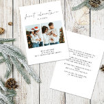 1. Weihnachten als 2 Fotos Geburtstag verkünden<br><div class="desc">1. Weihnachten als Familienskript 2 Fotos und optionale Geburtshinweis Einfach die beiden Fotos mit Ihren eigenen und personalisieren mit Ihren Gruß und Namen am unteren Ende und Nachricht auf der Rückseite. Erste Weihnachten ist in einem handgeschriebenen Set-Skript.</div>