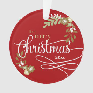 1. Weihnachten als Big Brother Custom Foto/Name Ornament