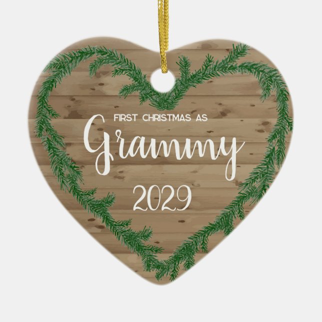 1. Weihnachten als Grammy Keramik Ornament (Vorne)