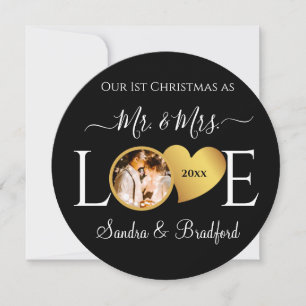 1. Weihnachten als Mr. Newlyweds Holiday Card