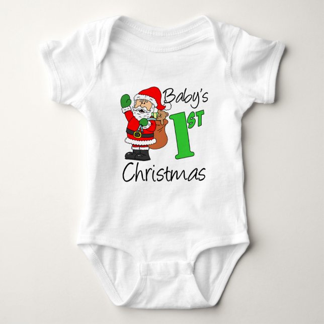1. Weihnachten Baby Strampler (Vorderseite)