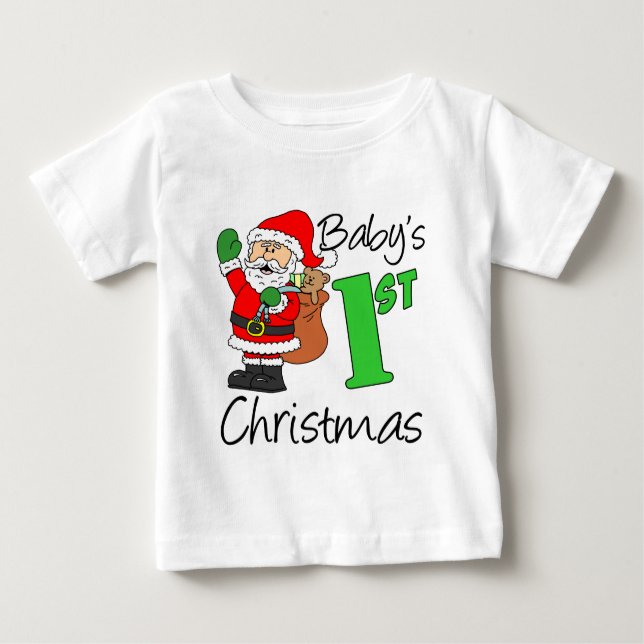 1. Weihnachten Baby T-shirt (Vorderseite)