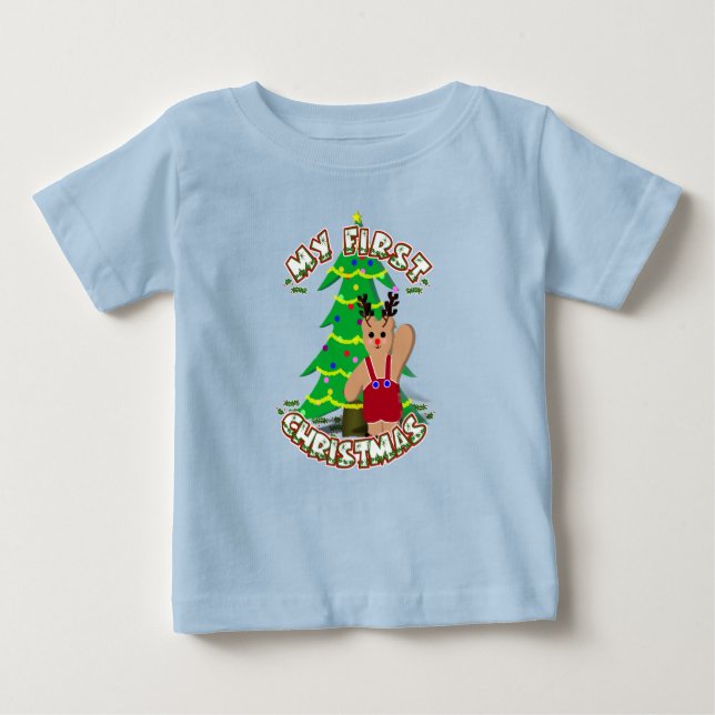 1. Weihnachten Baby T-shirt (Vorderseite)