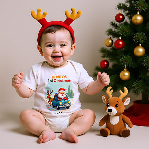 1. Weihnachten, eigener Text, Santa Patrol: Sleigh Baby Strampler