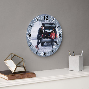 1. Weihnachten Fröhlich Verheiratet Zitat Foto Große Wanduhr