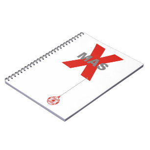 1 Weihnachten mit Weihnachtsbaum Notizblock