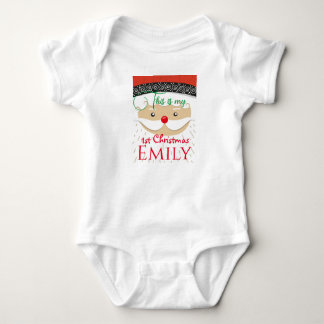 1. Weihnachten Personalisiert Baby Strampler
