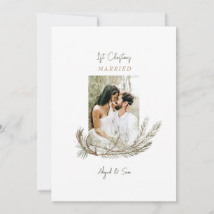 1. Weihnachten Verheiratet Zwei Foto Pine & Antler