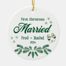 1. Weihnachts Verheiratete Custom Newlyweds Keepak