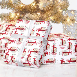 1. Weihnachtsbauernname Weihnachtsmannmütze Rote N Geschenkpapier