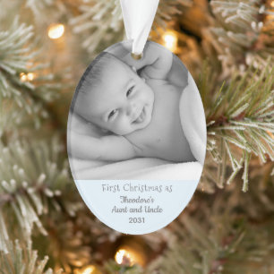 1. Weihnachtsfeiertag aus Nephew Name Foto Ornament