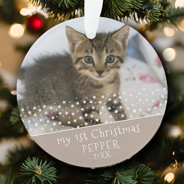 1. Weihnachtskatzen Foto Keepake Ornament (Von Creator hochgeladen)