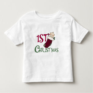 1. Weihnachtskind im Strumpf Kleinkind T-shirt