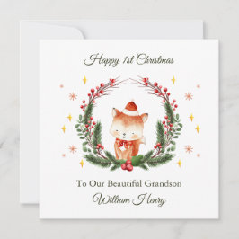 1. Weihnachtsweihnachtskarte Feiertagskarte