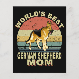 1 Weltbeste Deutsche Schäferhund-Mama Vintage Flyer