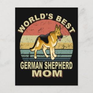 1 Weltbeste deutsche Schäferhunde-Mama Vintag Flyer