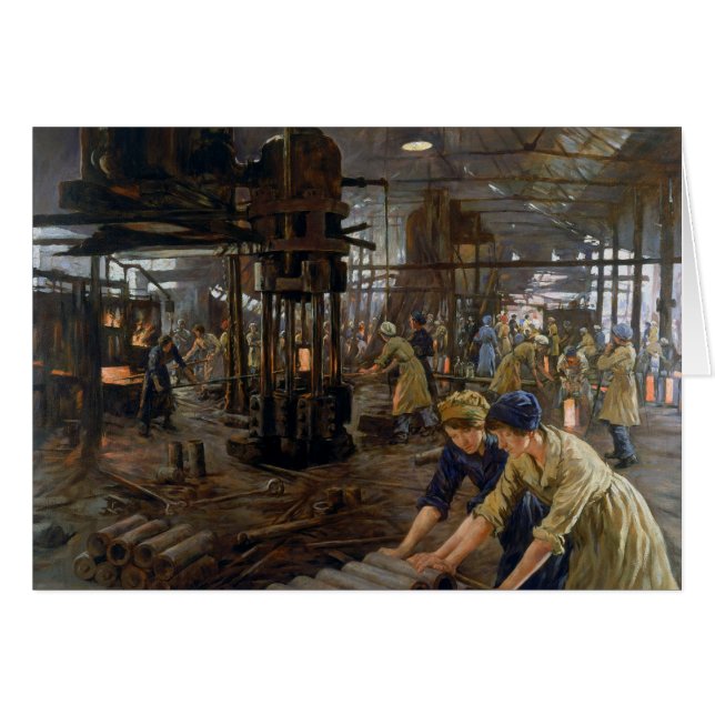 1. Weltkrieg 1918 Frauen in einer Munitionsfabrik (Vorderseite (Horizontal))